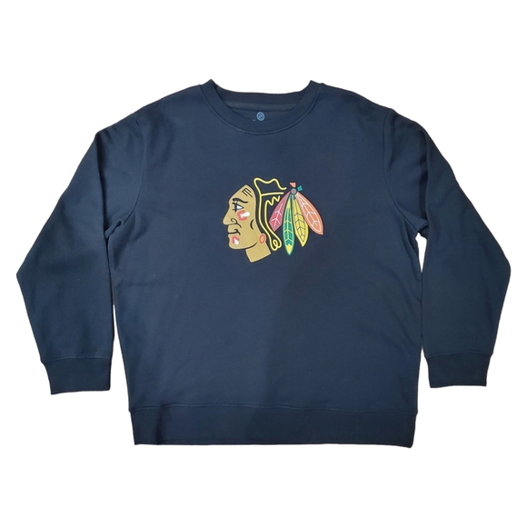 CHICAGO BLACKHAWKS Sweatshirt FANATICS NHL Hockey Athleisure - Picture 3 of 6
